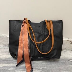 Montana West Tote Bags for Women Medium Top Handle Handbags with Scarf